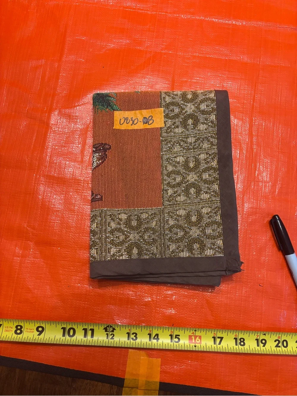 Rust Palm Tree Tapestry Wall Hanging - Unbranded